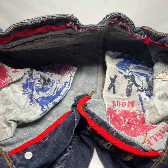 Smugglers Moon Distressed Cargo Button Fly Shorts Sz 30 - Picture 4 of 8